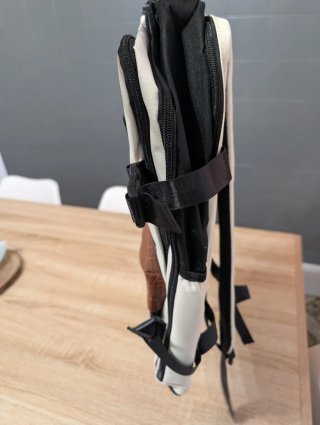 Mochila Multitasking Beige y Negra