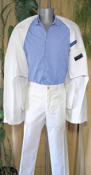 Blazer lino Adolfo Domínguez blanca T 56 Nueva