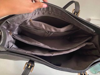 Borsa a mano grigia per l'università