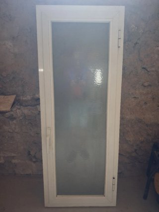 Ventana blanca 46x145cm cristal opaco