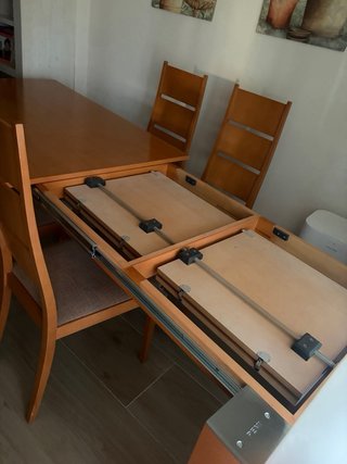 Mesa comedor extensible madera 130 cm