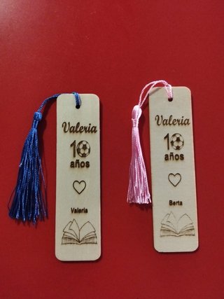 Marcapáginas Madera Personalizado Grabado Láser