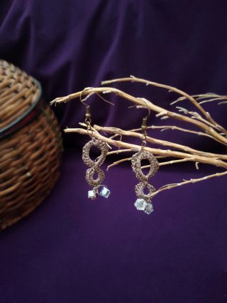 Conjunto artesanal Collar y Pendientes