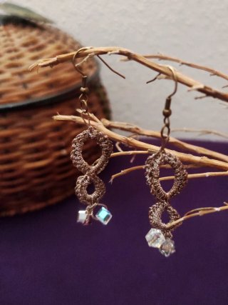 Conjunto artesanal Collar y Pendientes