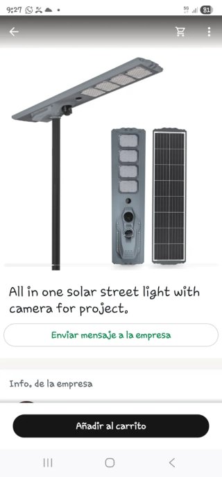 Farola solar / cámara. 4G.