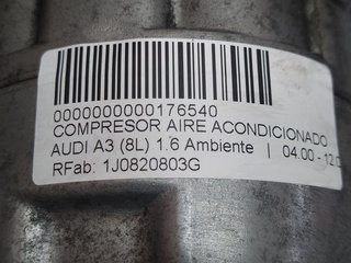 COMPRESOR AIRE ACONDICIONADO AUDI A3 (8L) 1.6 Ambiente