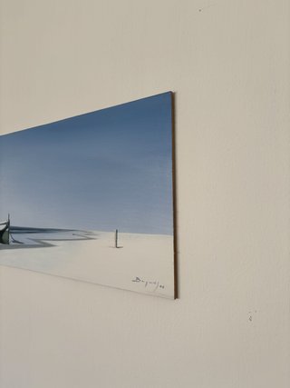 Cuadro Oleo Barca Playa - Obra de Arte Impecable!