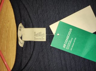 Vestido HyM azul marino T.8/10 años