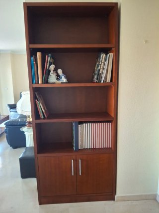 Conjunto Muebles Salón Madera Oscura