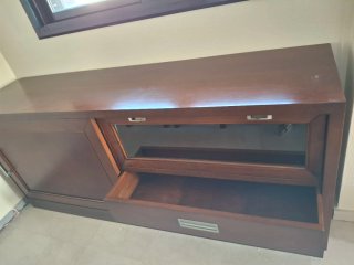 Conjunto Muebles Salón Madera Oscura