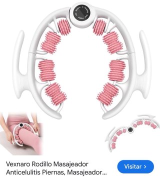 Masajeador anticelulitis rodillos morado y blanco