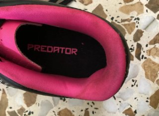 Botas de tacos Adidas Predator Negras/Rosa