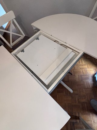 Mesa redonda extensible Ikea rosentorp 110/155cm