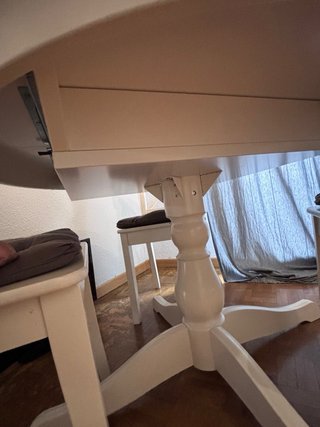 Mesa redonda extensible Ikea rosentorp 110/155cm