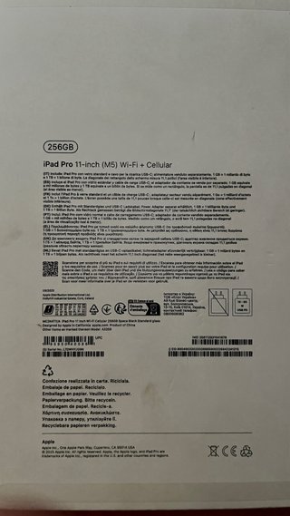 iPad Pro 11 (M5) Wi-Fi + Cellular 256GB