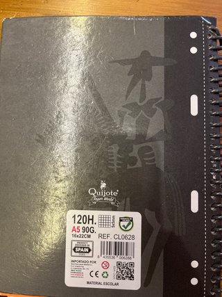 Libreta Agenda Quijote Paper World
