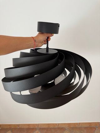 Mueble comedor, lámparas, mesa, sillas, cuadro