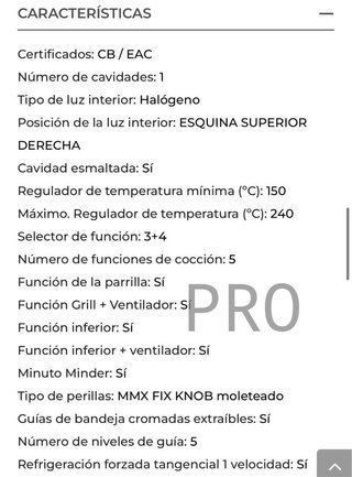 Horno de Gas Teka HSB 740 G X