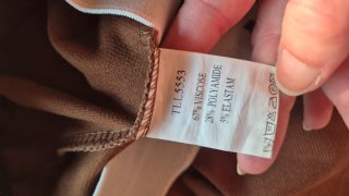 Pantaloncini marroni con elastico