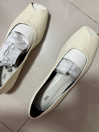 Ballerine Zara Beige/Bianco