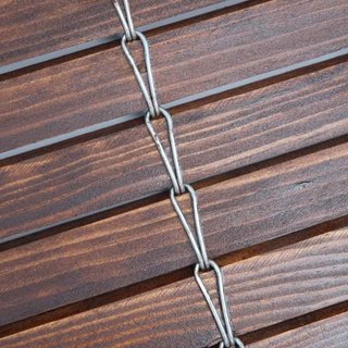 Persiana de madera barnizada exterior