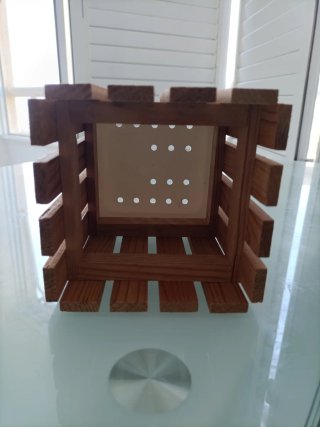 Escurridor de cubiertos de madera