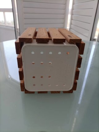 Escurridor de cubiertos de madera