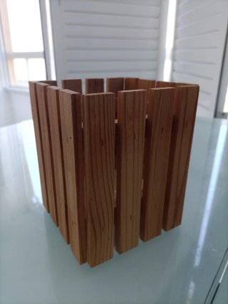 Escurridor de cubiertos de madera