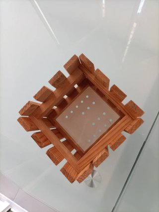 Escurridor de cubiertos de madera