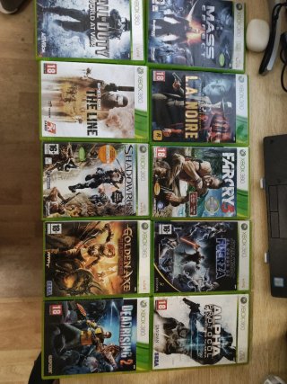 Lote 9 Juegos Xbox 360: 50 euros el lote