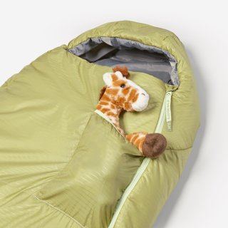 Saco de dormir niños 10 °C, ligero y compacto, caqui