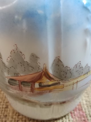 Conjunto Café Vintage Pintado a Mano