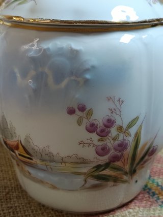 Conjunto Café Vintage Pintado a Mano