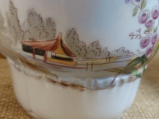 Conjunto Café Vintage Pintado a Mano