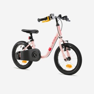 Bicicleta 14 pulgadas niños 3-5 Años 2 en 1 Discover 500