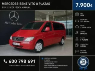 '8PLAZAS'MB VITO 115CDI 2.2CDI 150CV MANUAL NACIÓN