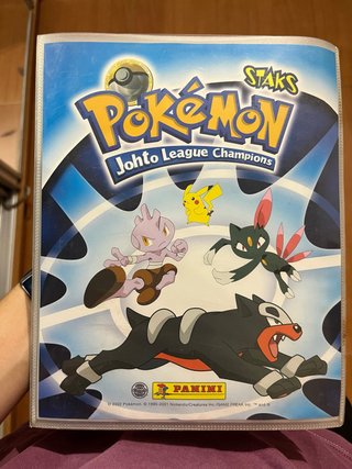 Álbum Pokémon Staks Johto League Champions 2002
