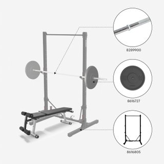 Banco Musculación Bench 500 Plegable Inclinable