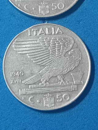 3 Monete Regno d'Italia 50 centesimi Aquila Sabaud