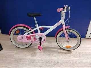 Bicicleta niños 16 pulgadas Btwin 500 Doctor Girl blanca