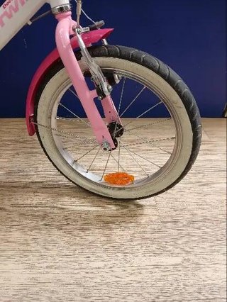 Bicicleta niños 16 pulgadas Btwin 500 Doctor Girl blanca