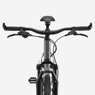 Bicicleta Trekking con suspensión Cuadro Alto ACTV 500 Verde