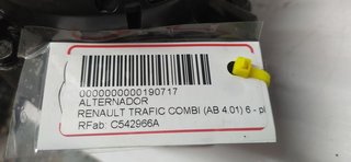 ALTERNADOR RENAULT TRAFIC COMBI (AB 4.01) 6 - plazas (L2H1) acristalado parcial 2,9t   Combi largo