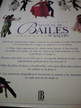 libro manual de bailes de salon con cd y fichas de
