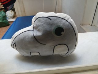 Peluches de delfín suave y de elefante sofa