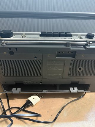 Radio Sanyo Plata Cassette Boombox