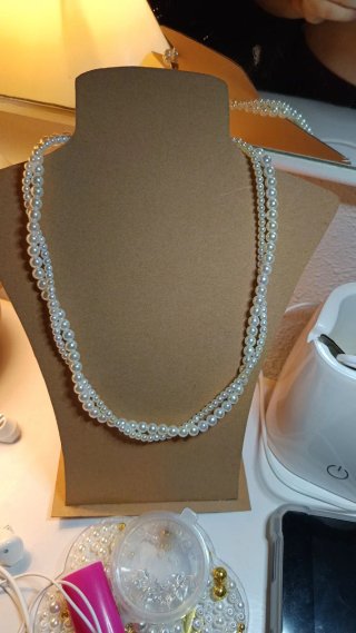 Collar de perlas doble