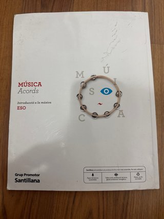 Libro Música Santillana Acords ESO