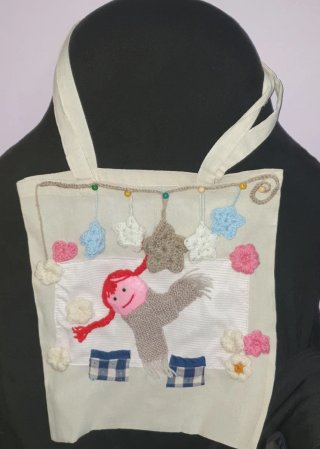 Bolso Pippi Calzaslargas hecho a mano