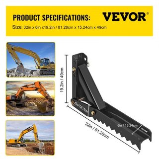 accesorios de soldadura para pulgar de excavadora retroexcavadora de 32"